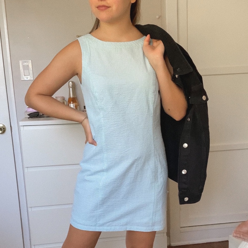 Lauren James Pinstriped Loose Bodycon Dress